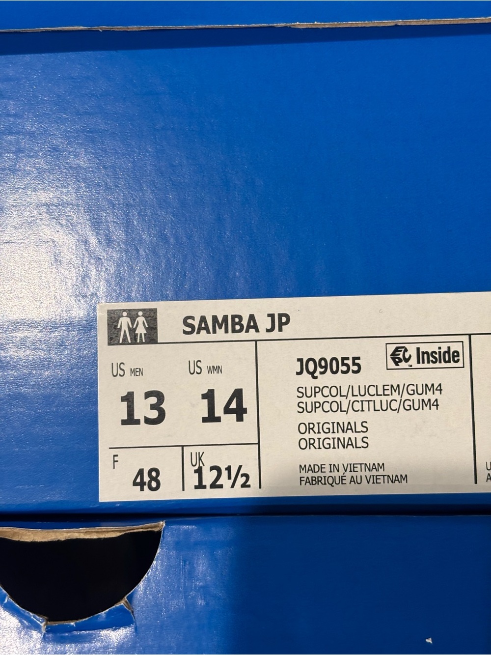 Adidas Samba JP ‘Cloud White Black Gum’ Men's Size 9-13 Low-Top Sneakers! JQ9055 - Picture 11 of 11